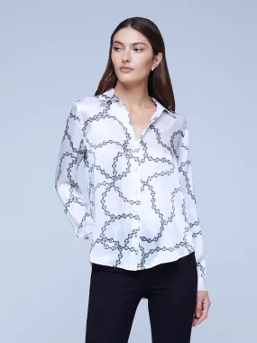 40223SQDwbsc L'Agence Tyler L/S Blouse