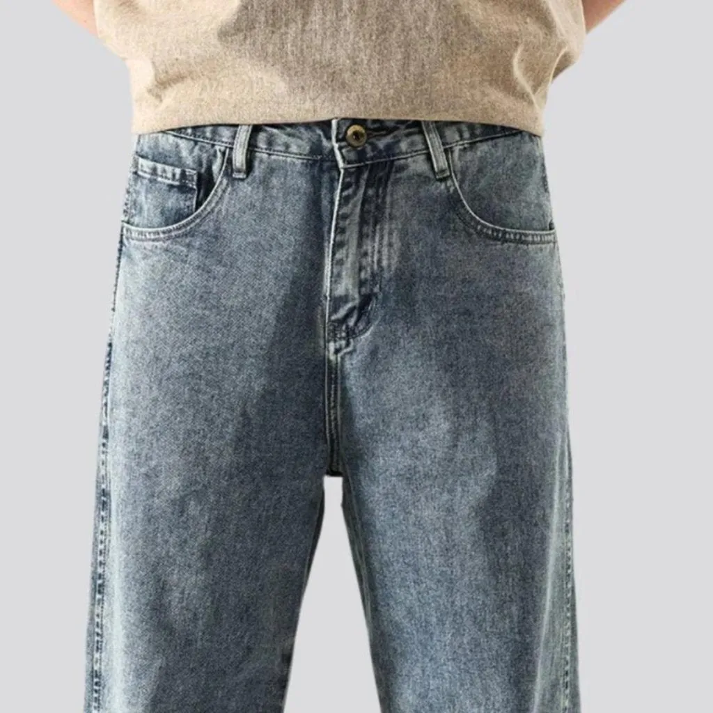 Baggy men stonewashed jeans