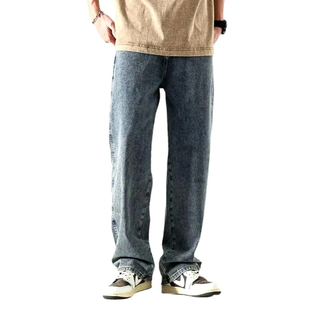 Baggy men stonewashed jeans