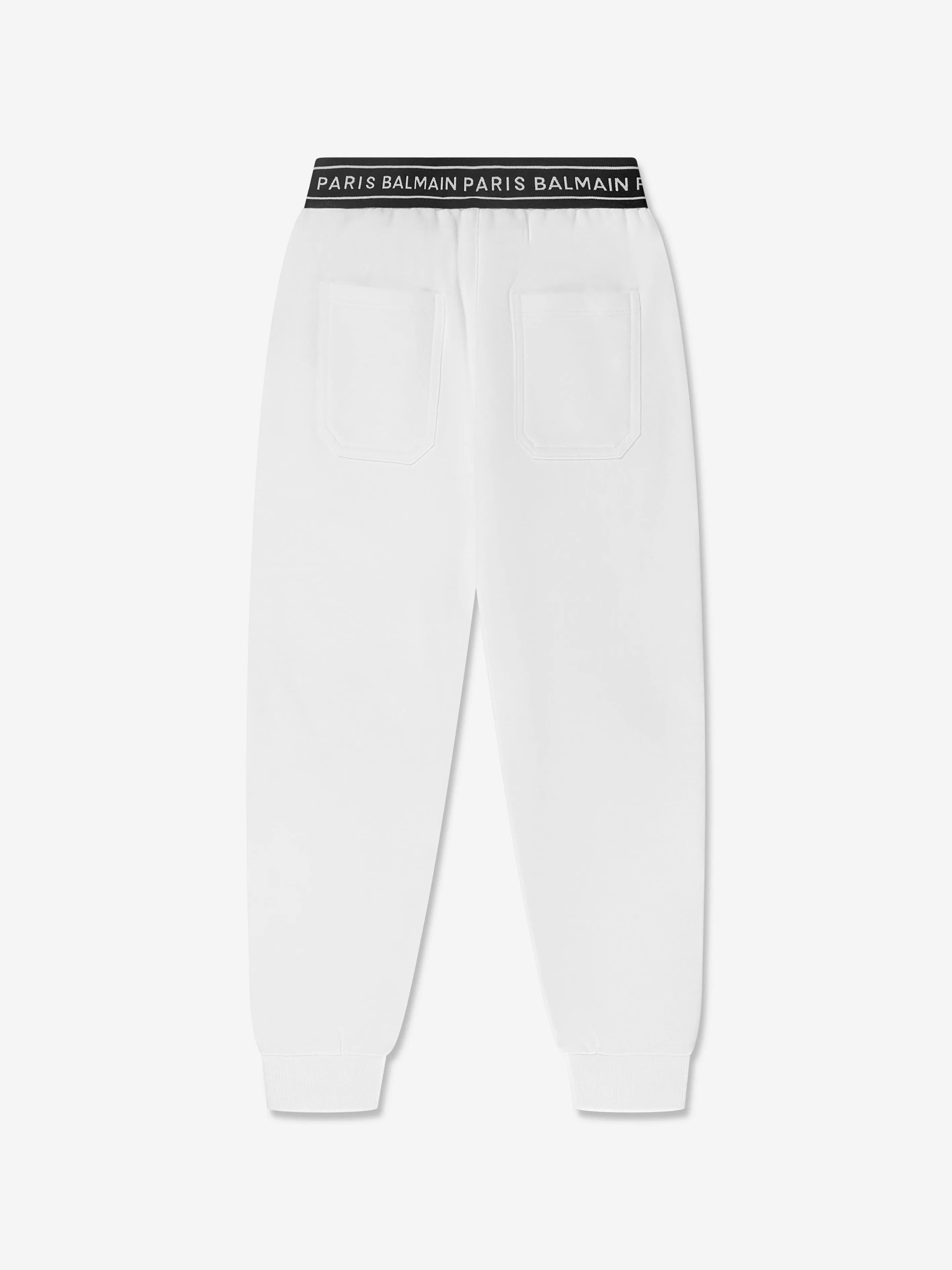 Balmain Boys Logo Joggers in White