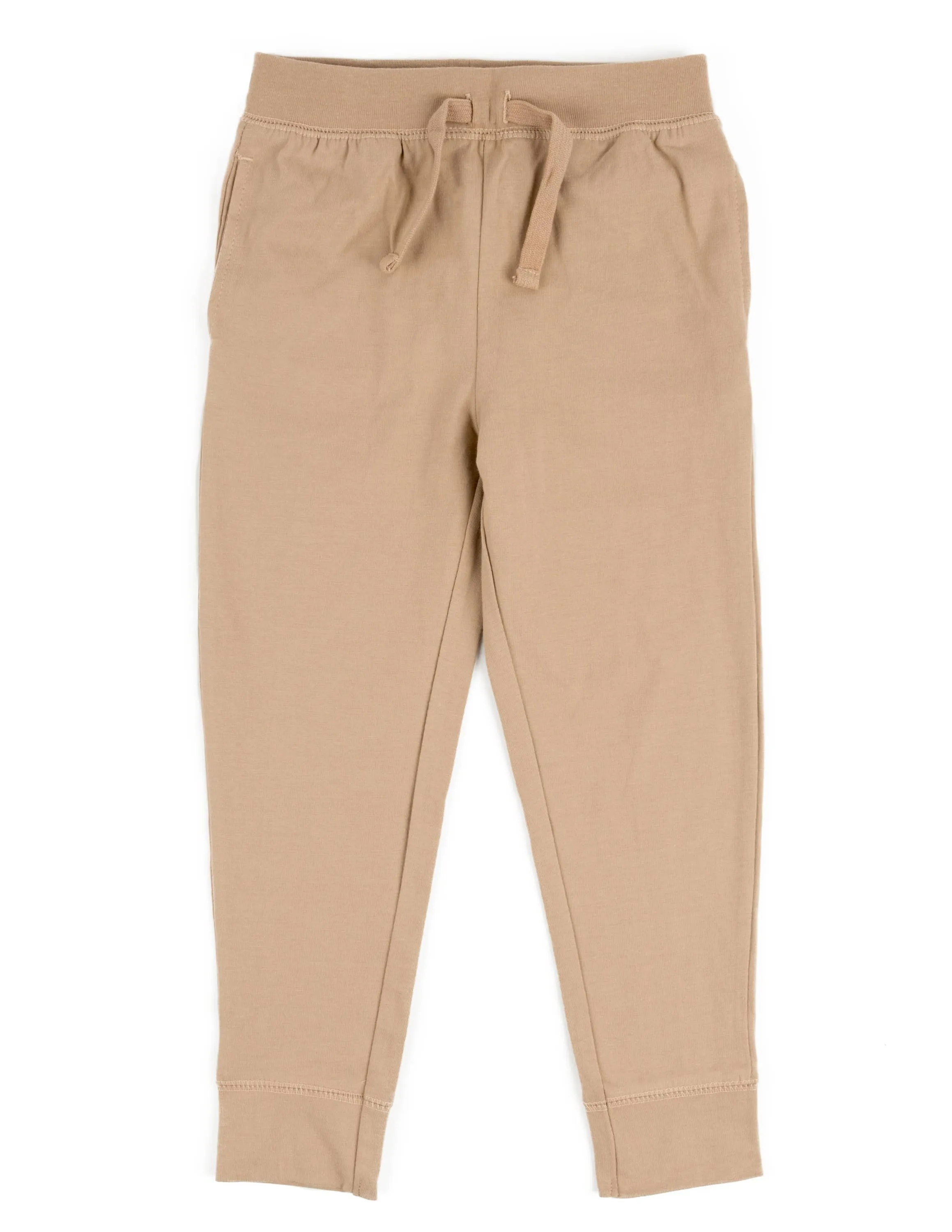 Basic Cotton Joggers - Beige