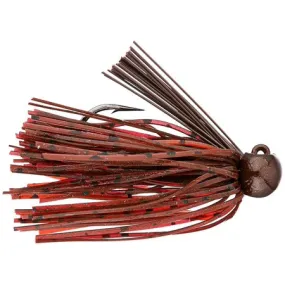 Bass Patrol Silicone Western Football Jig (Brown Red Craw  3/8 Oz)