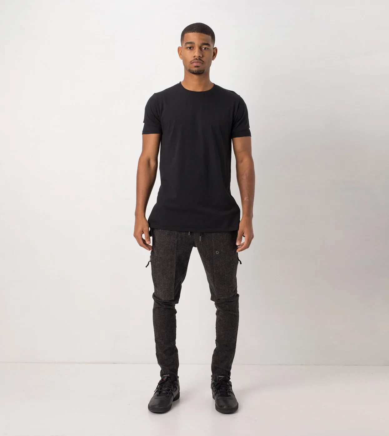 Blockshot Chino Charcoal Marle