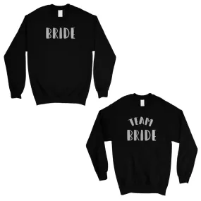 Bride Team Bride-SILVER Unisex Crewneck Sweatshirt Supportive Cool