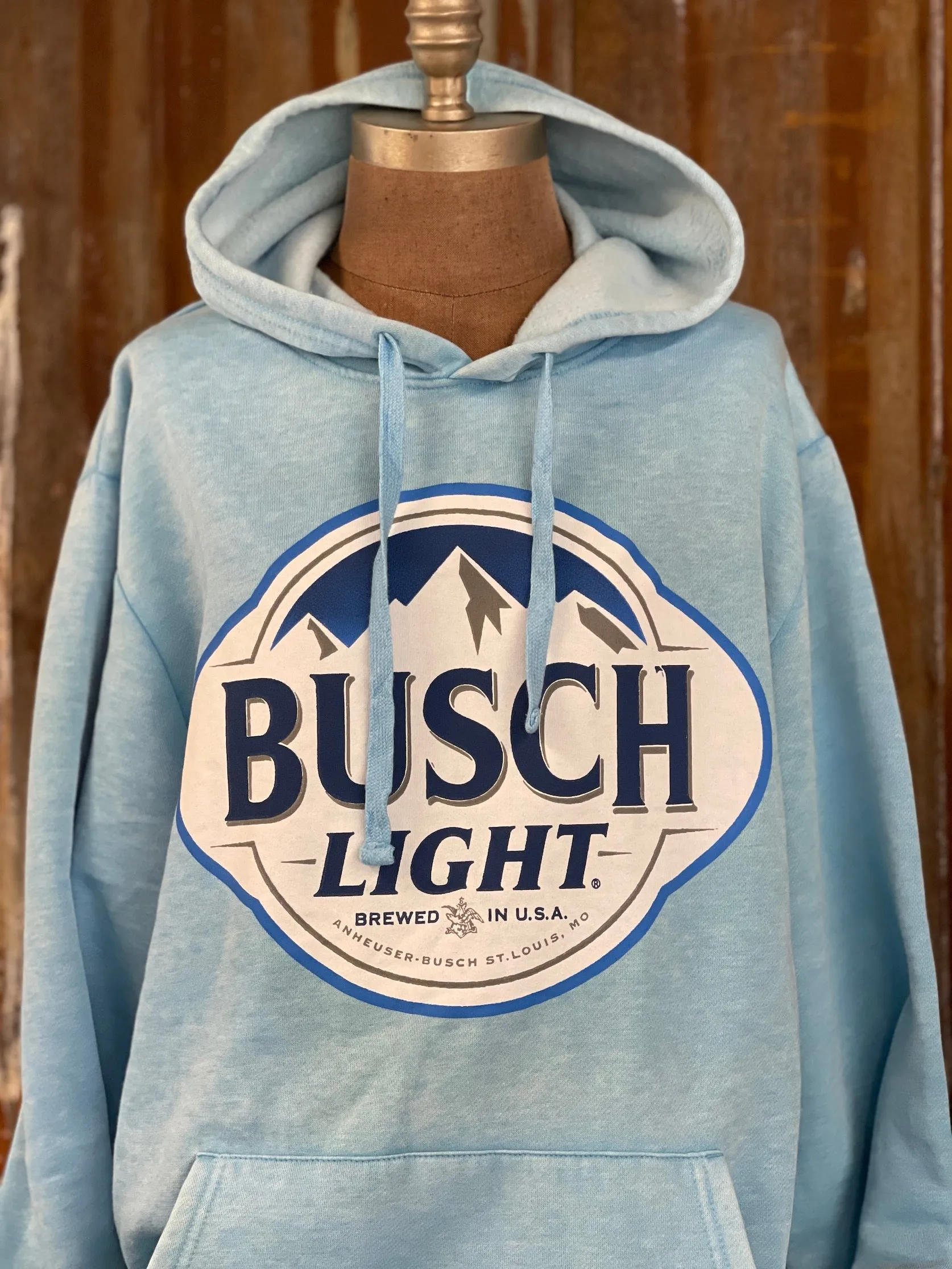 Busch Light Hoodie- Sky Blue