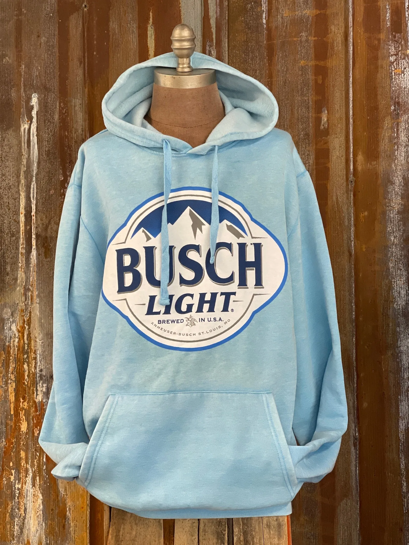 Busch Light Hoodie- Sky Blue