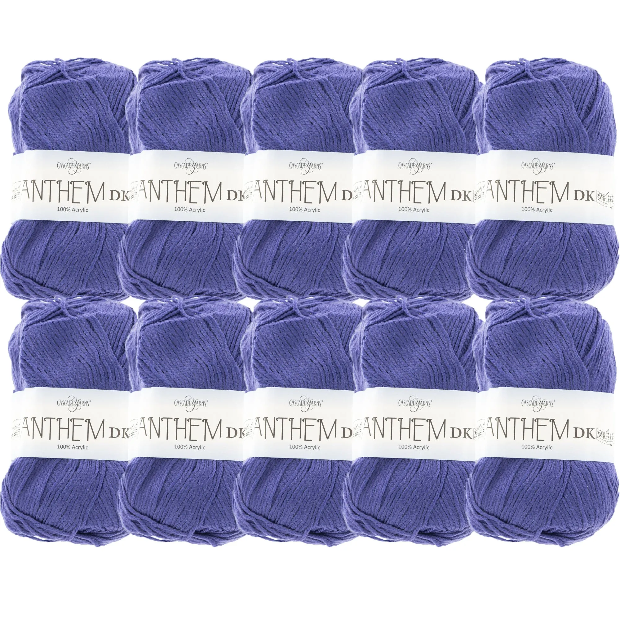 Cascade Yarns Anthem DK Yarn - 73 Blue Iris - 10-Pack