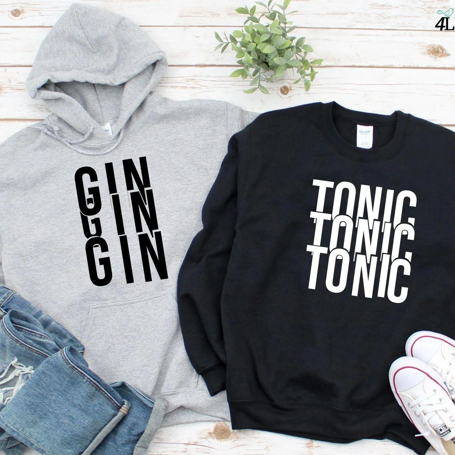 Couples & Besties Fun Matching Outfits: Gin-Tonic | Ideal BFF Presents & Couple Treats