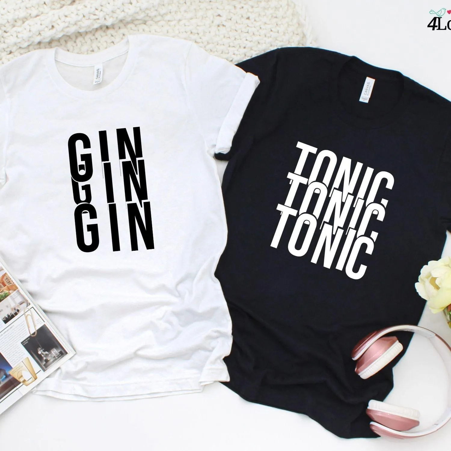 Couples & Besties Fun Matching Outfits: Gin-Tonic | Ideal BFF Presents & Couple Treats