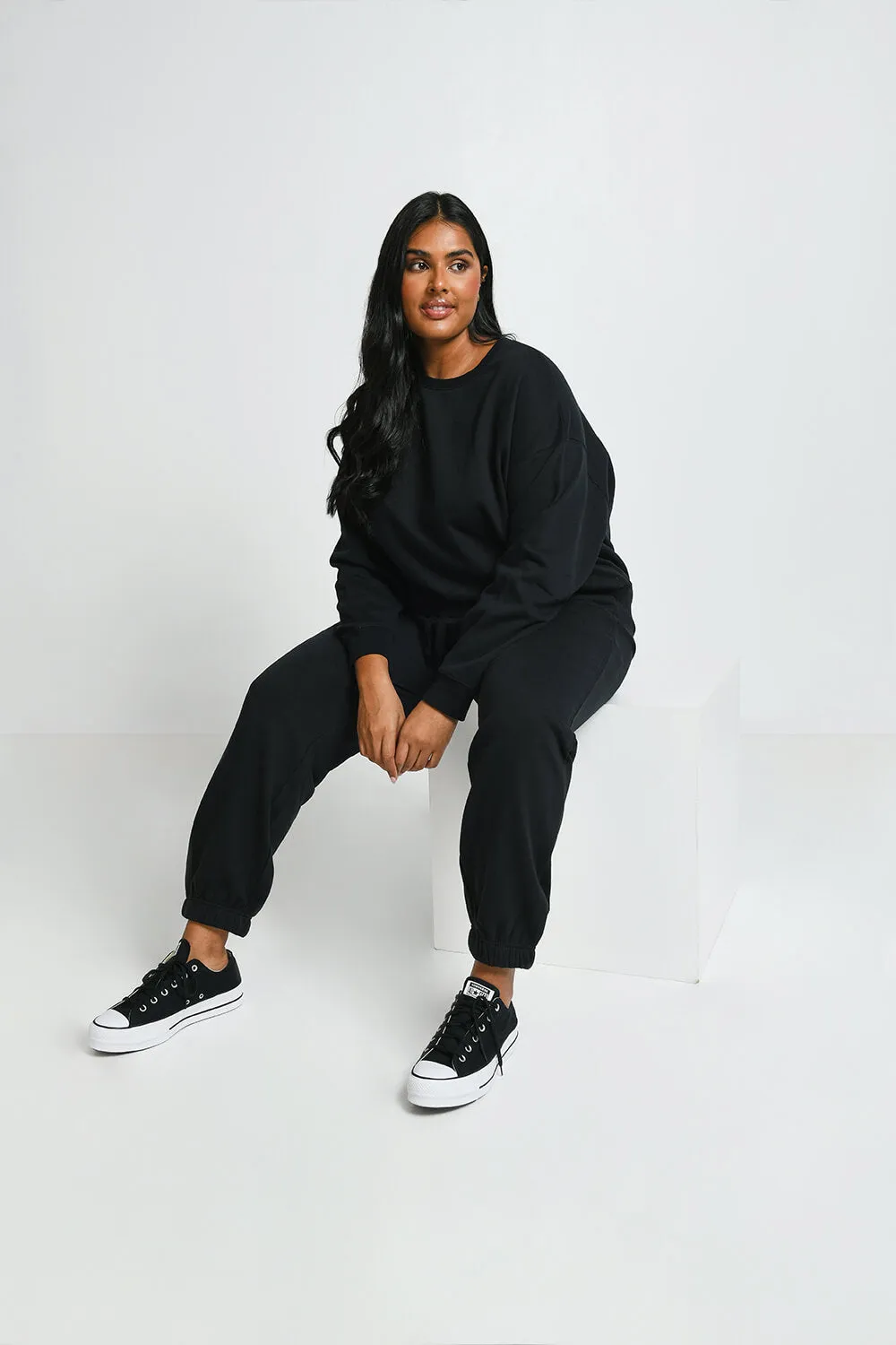 Curve Everyday Comfy Sweatshirt - Black