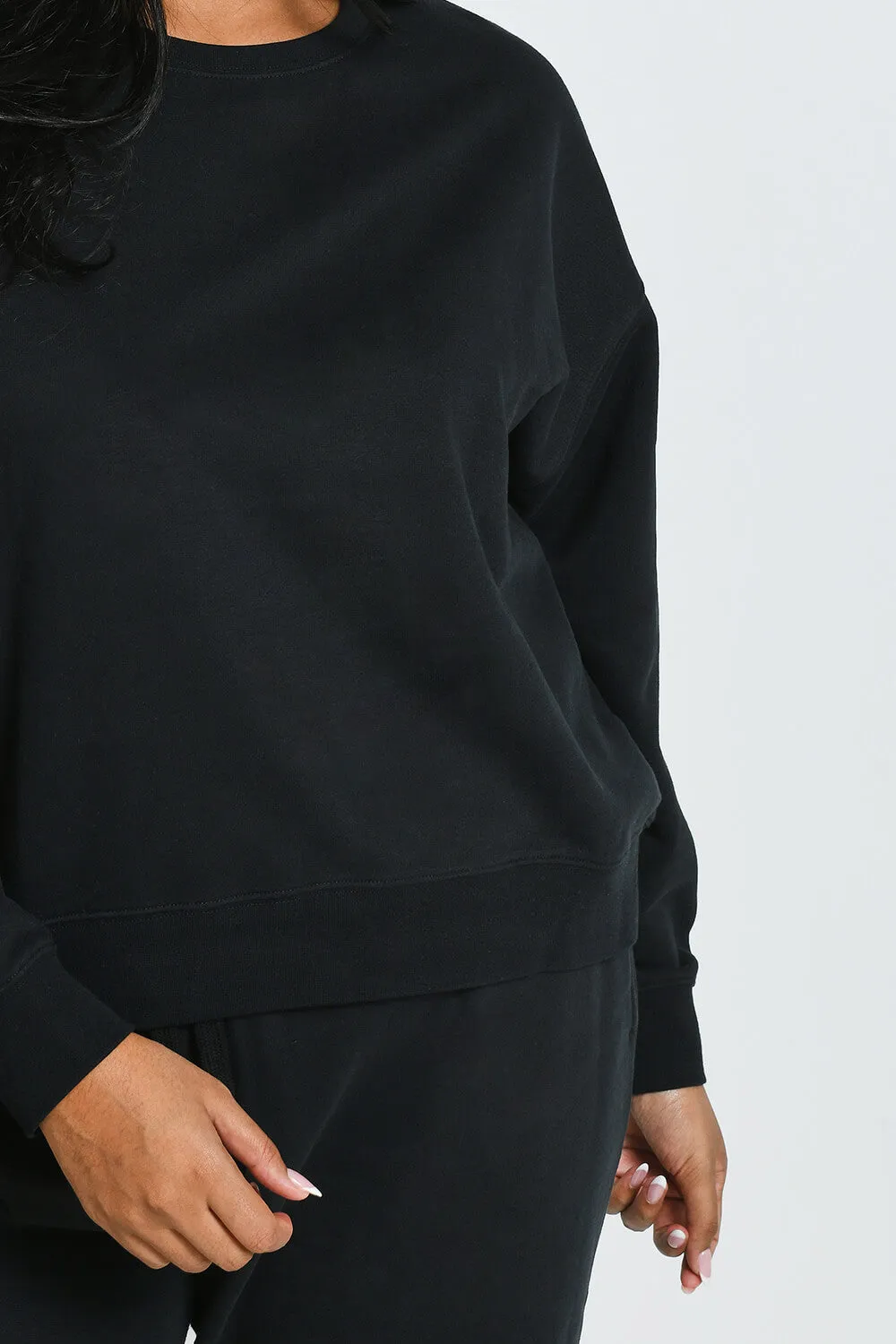 Curve Everyday Comfy Sweatshirt - Black