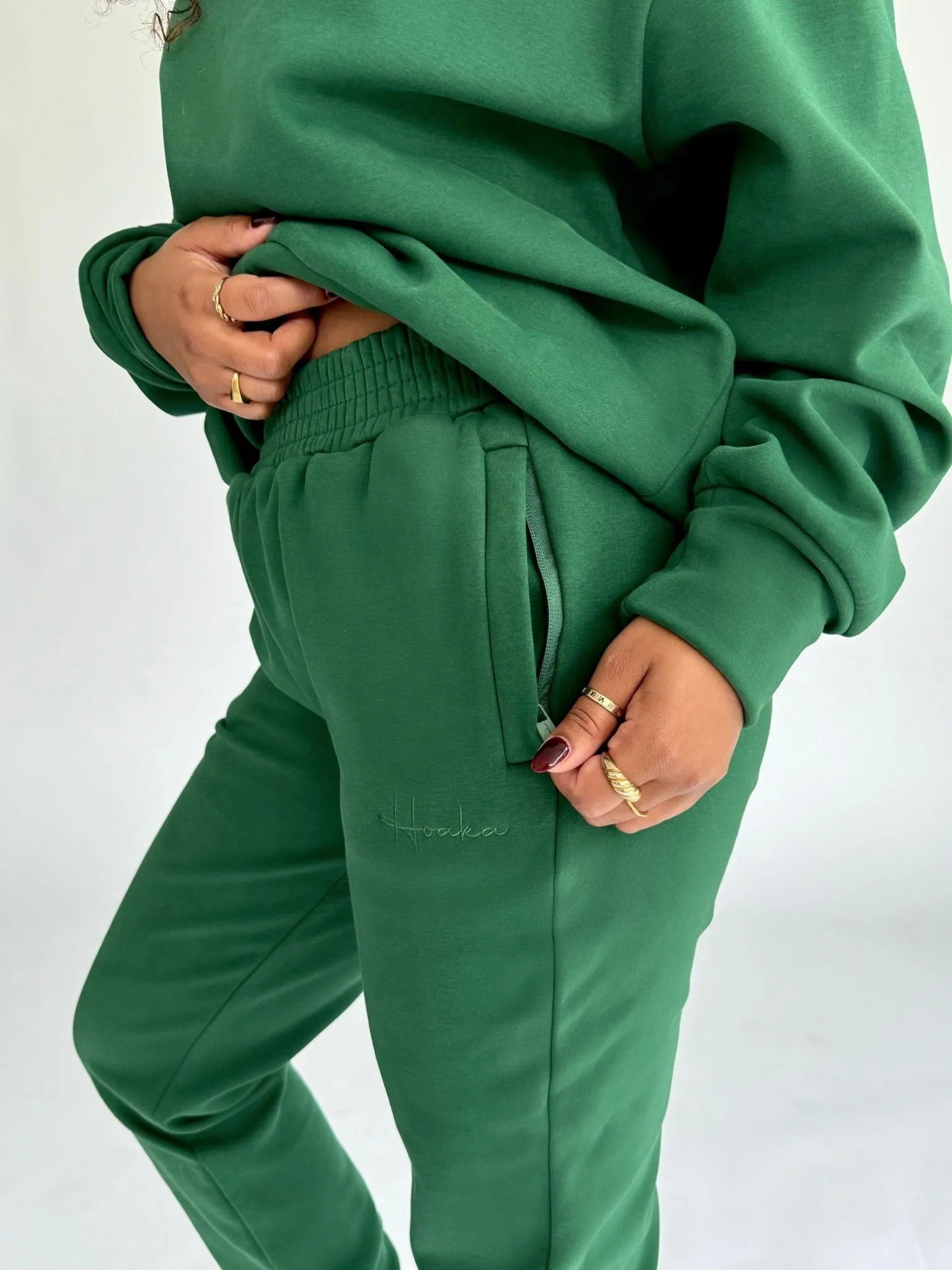 Dark Green Comfy Joggers