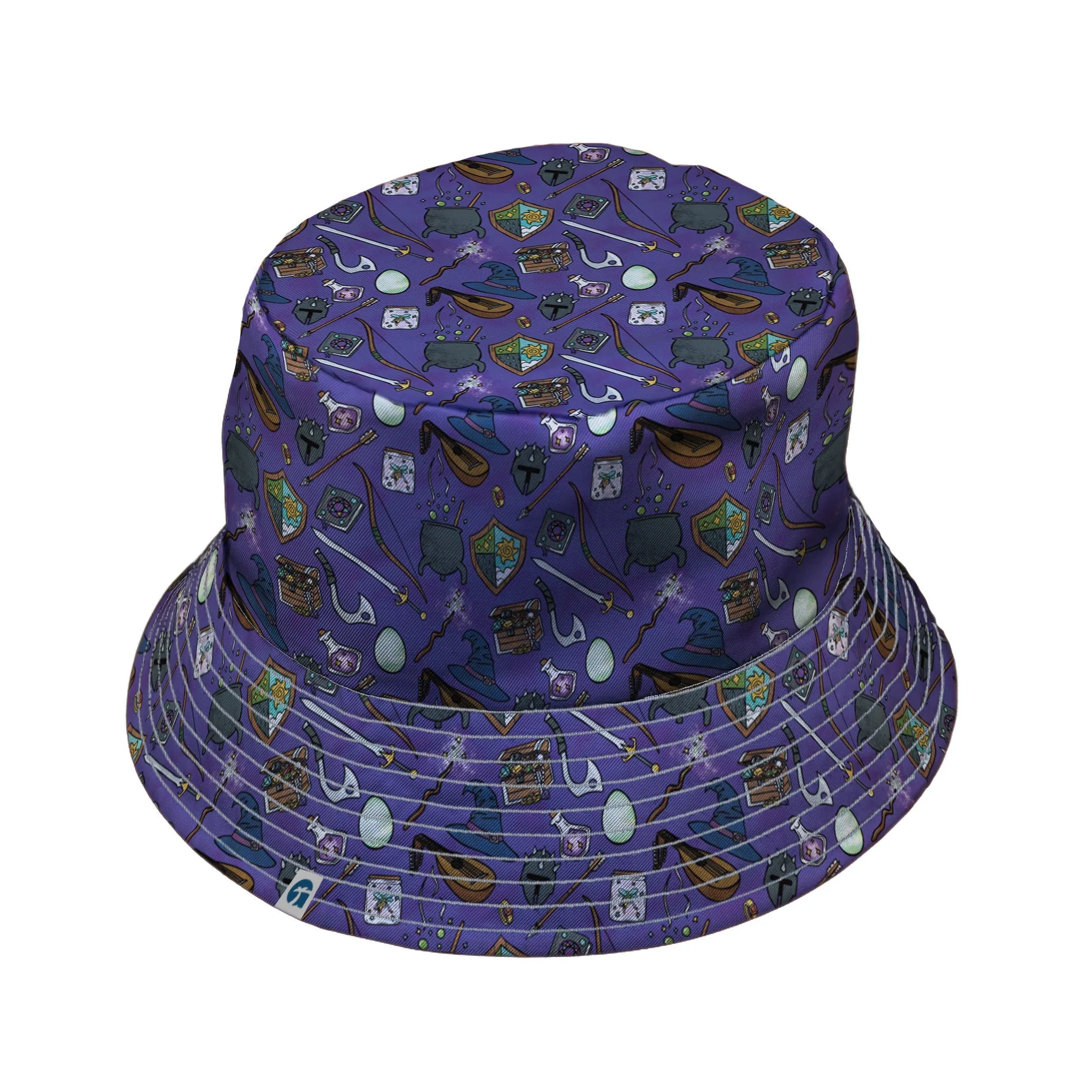 Dnd Hero Inventory Purple Bucket Hat