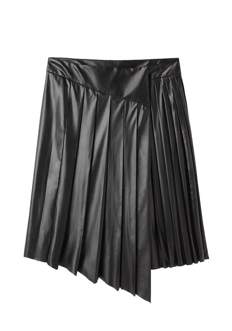 Faux Leather Skirt