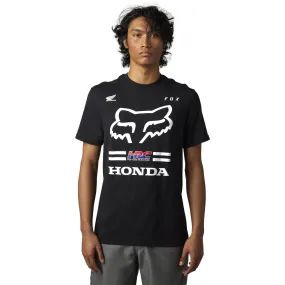 Fox Racing  Mens Honda Short Sleeve Tee II T-Shirt Comfortable Soft Feel Black