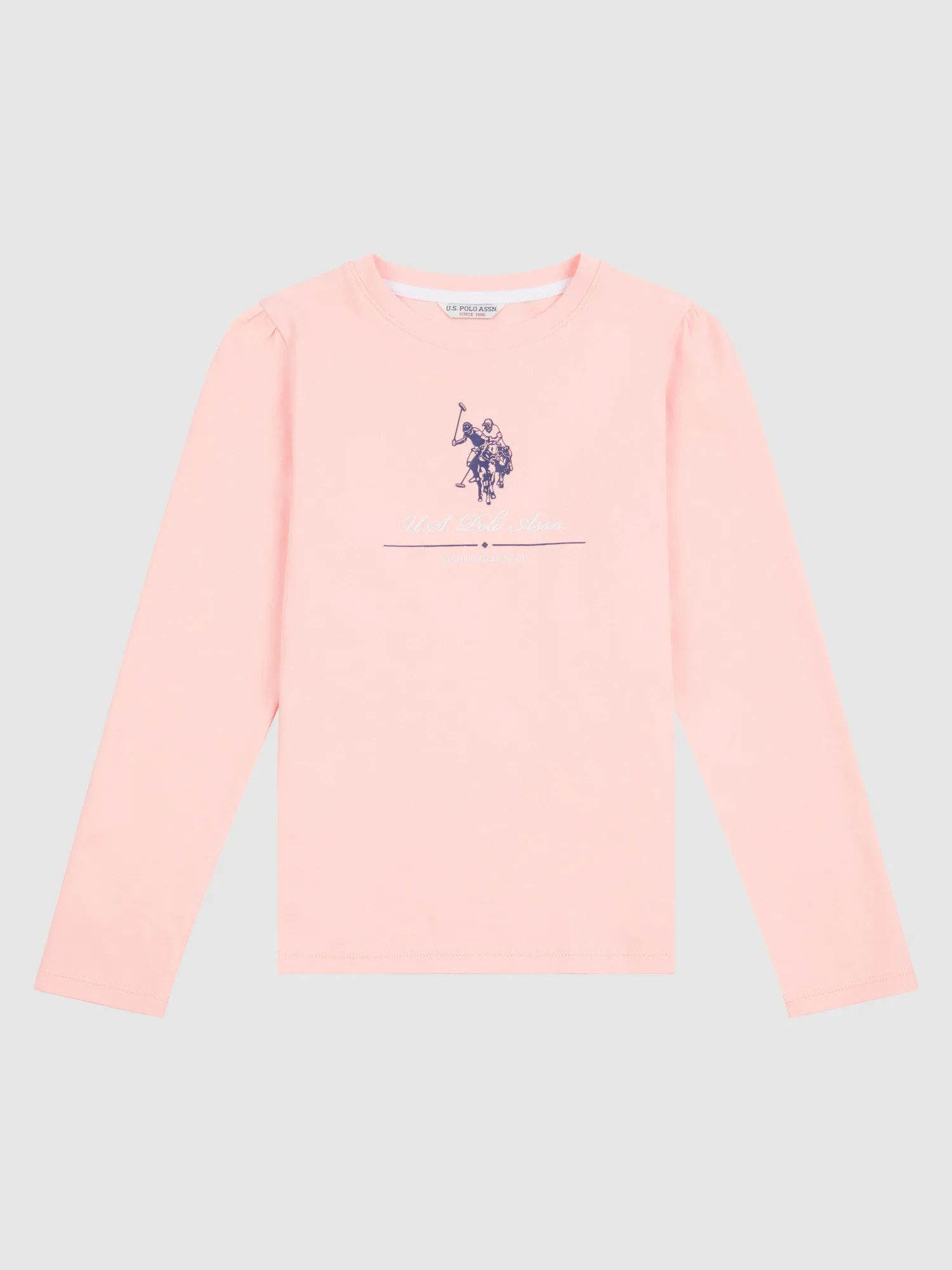 Girls Long Sleeve T-Shirt in Crystal Rose