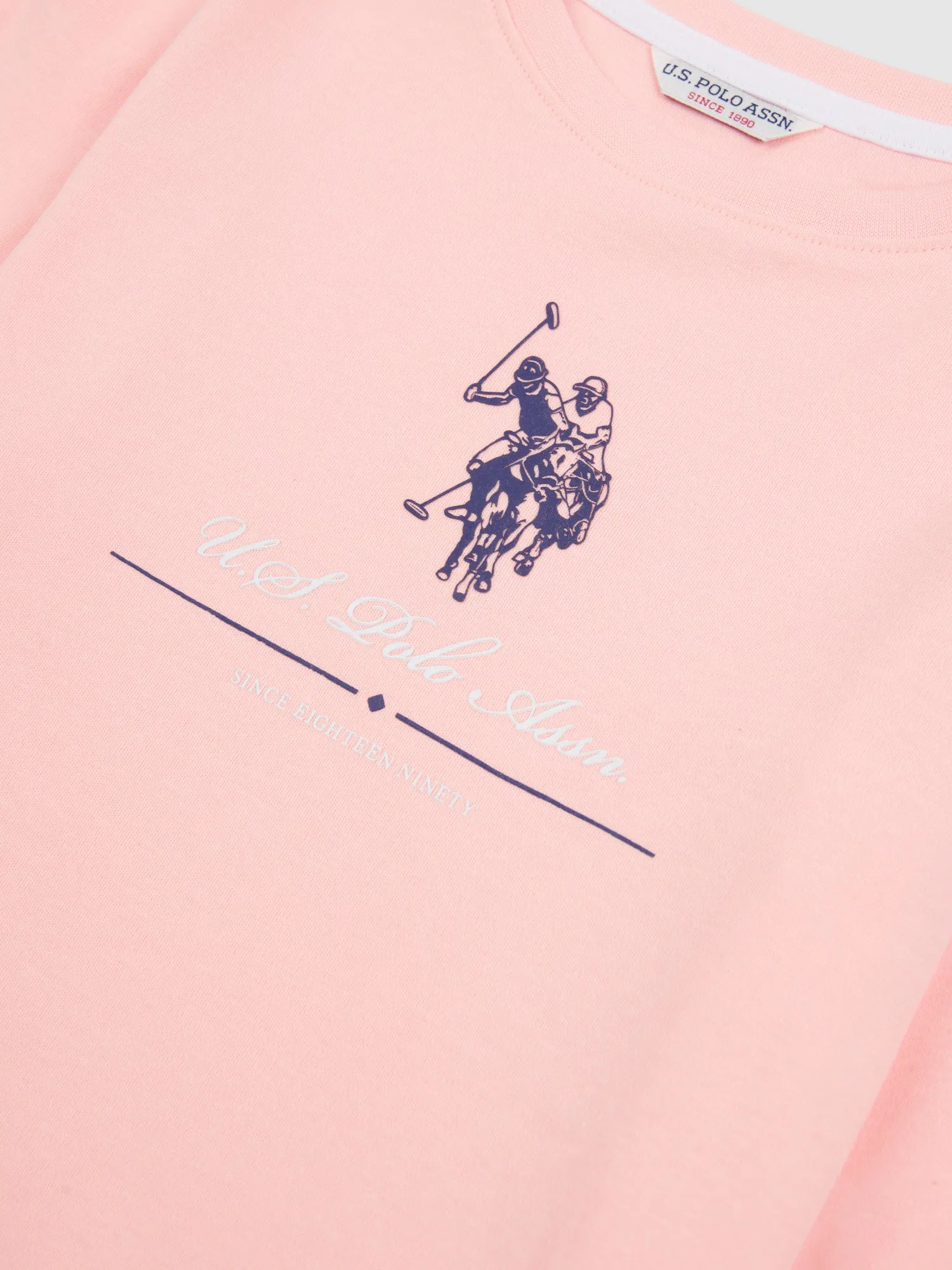 Girls Long Sleeve T-Shirt in Crystal Rose