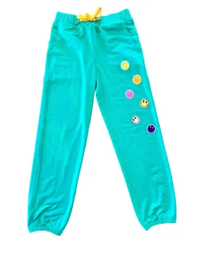 Green Happy Jogger Pants