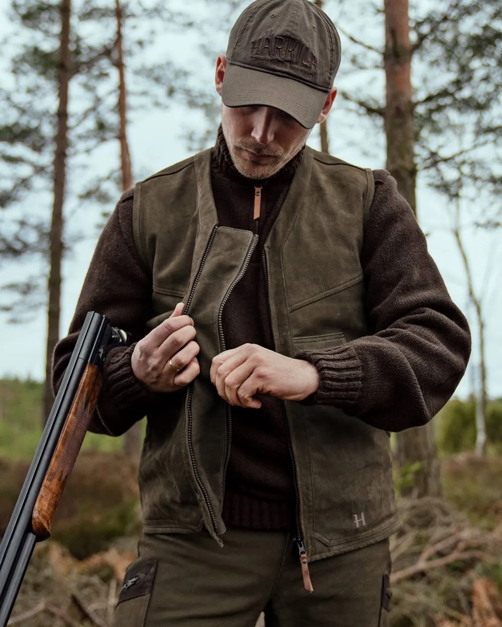 Harkila Pro Hunter Leather Waistcoat