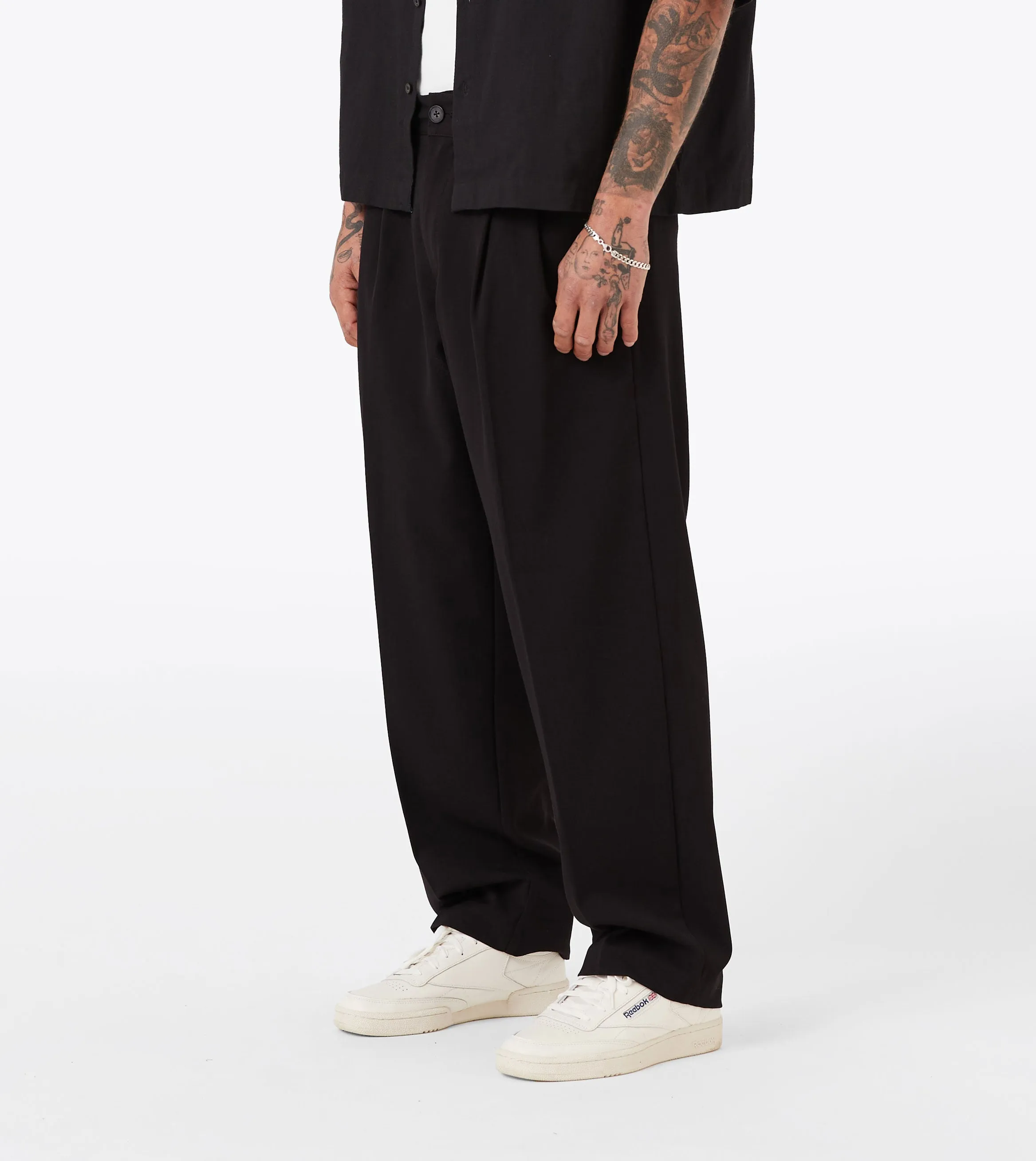 Herringbone Flow Pant Black