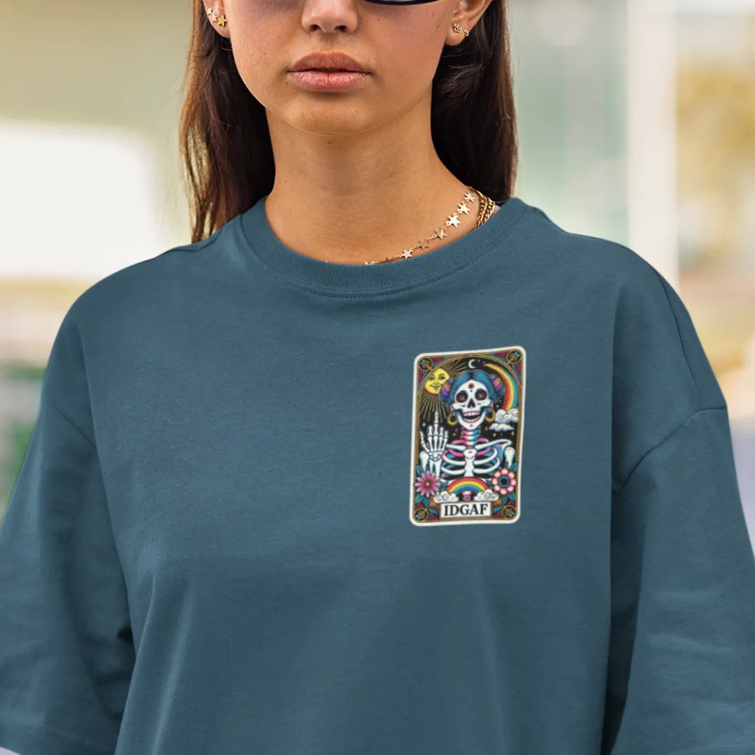 IDGAF Tarot Card Oversized Tshirt