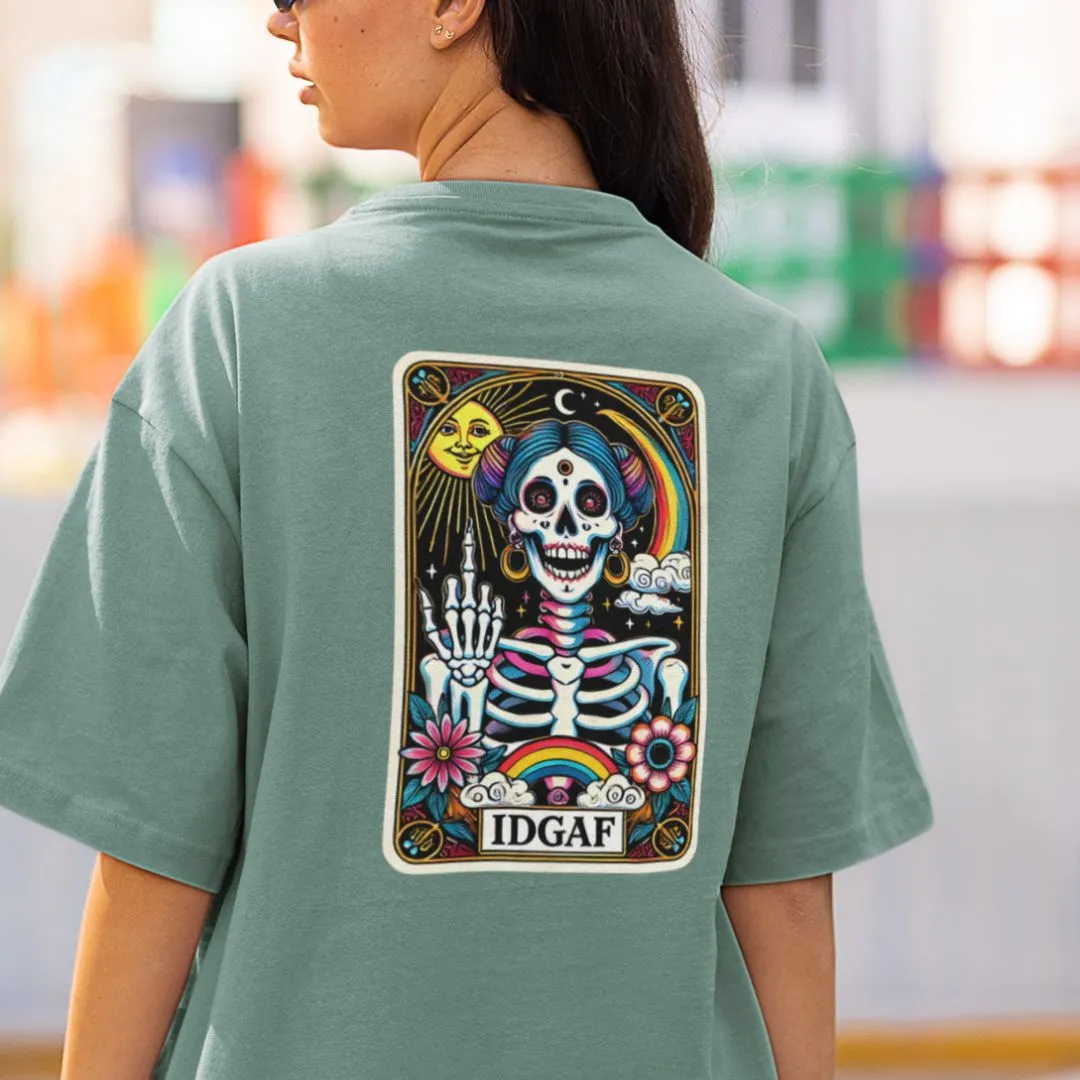 IDGAF Tarot Card Oversized Tshirt