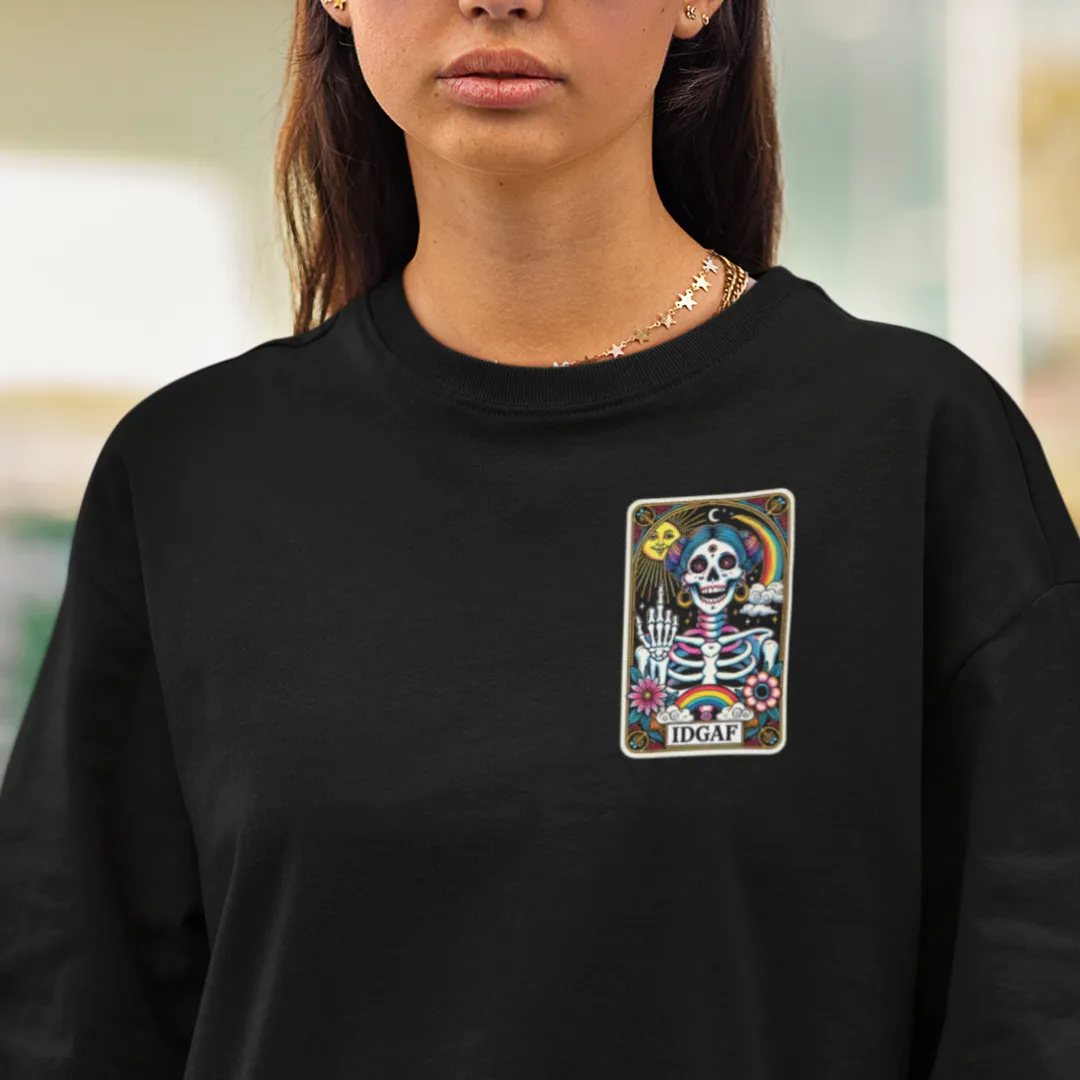 IDGAF Tarot Card Oversized Tshirt