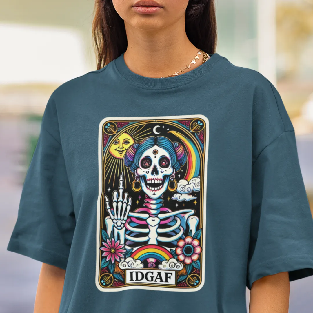 IDGAF Tarot Card Oversized Tshirt