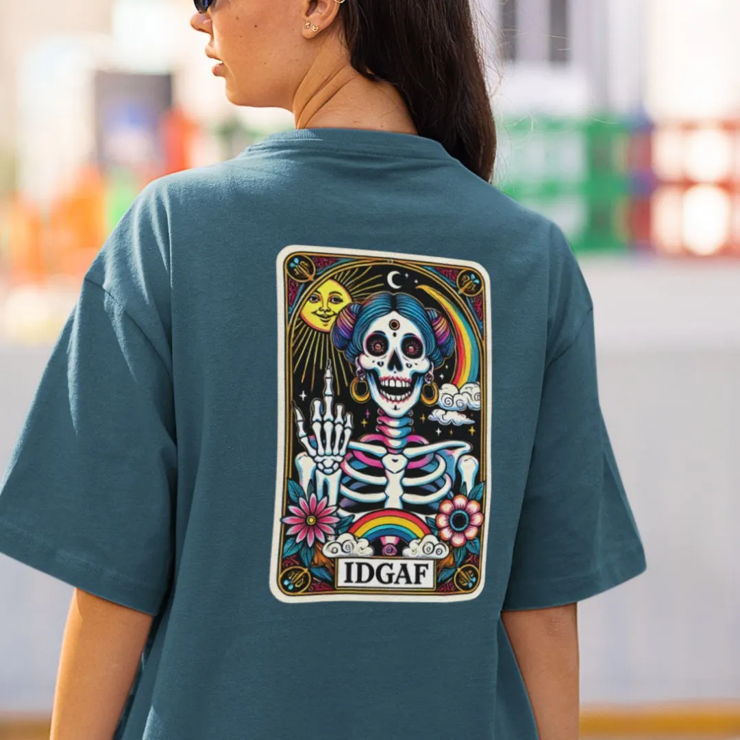 IDGAF Tarot Card Oversized Tshirt