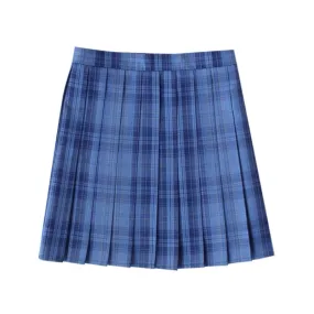 [Island Blue] JK vintage plaid uniform skirt