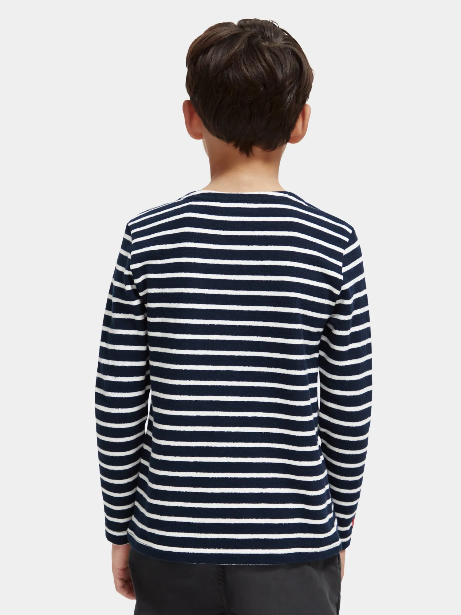 Kids - Yarn-dyed striped long sleeved t-shirt