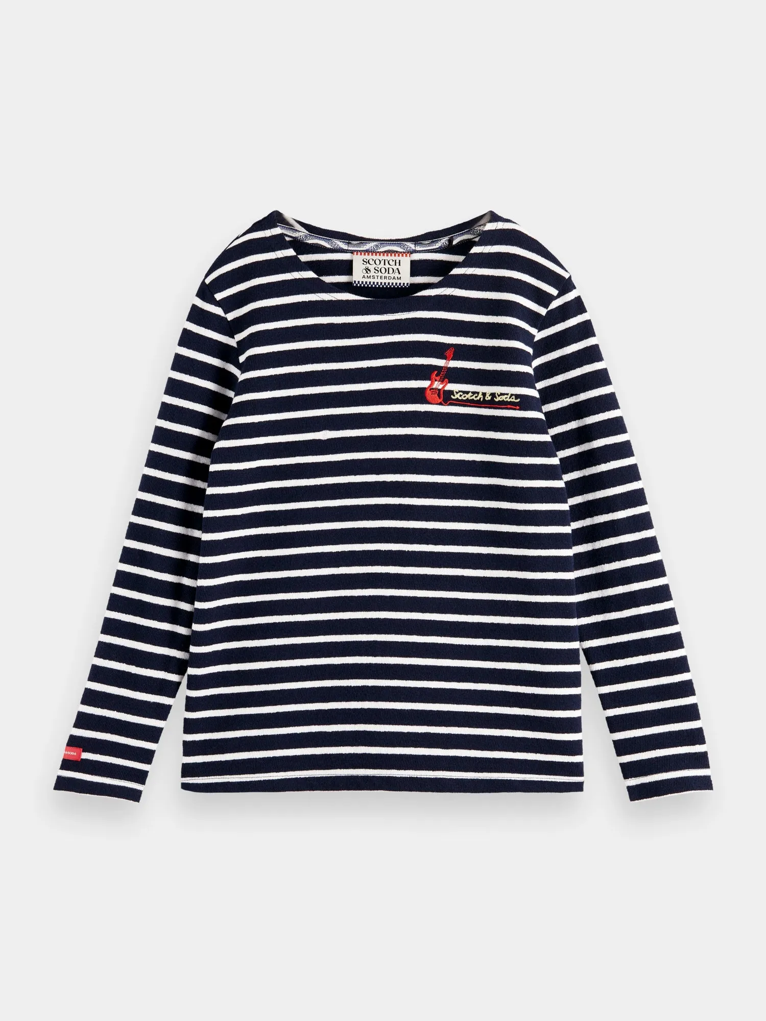 Kids - Yarn-dyed striped long sleeved t-shirt