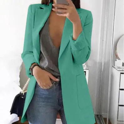 Lapel Slim Cardigan Temperament Blazer