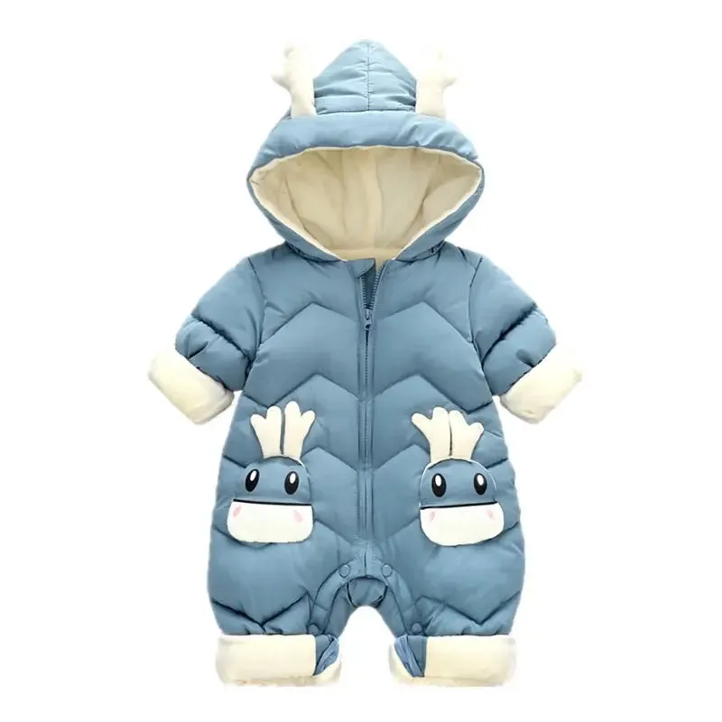 Little Gigglers World Baby Toddler Winter Warm Romper