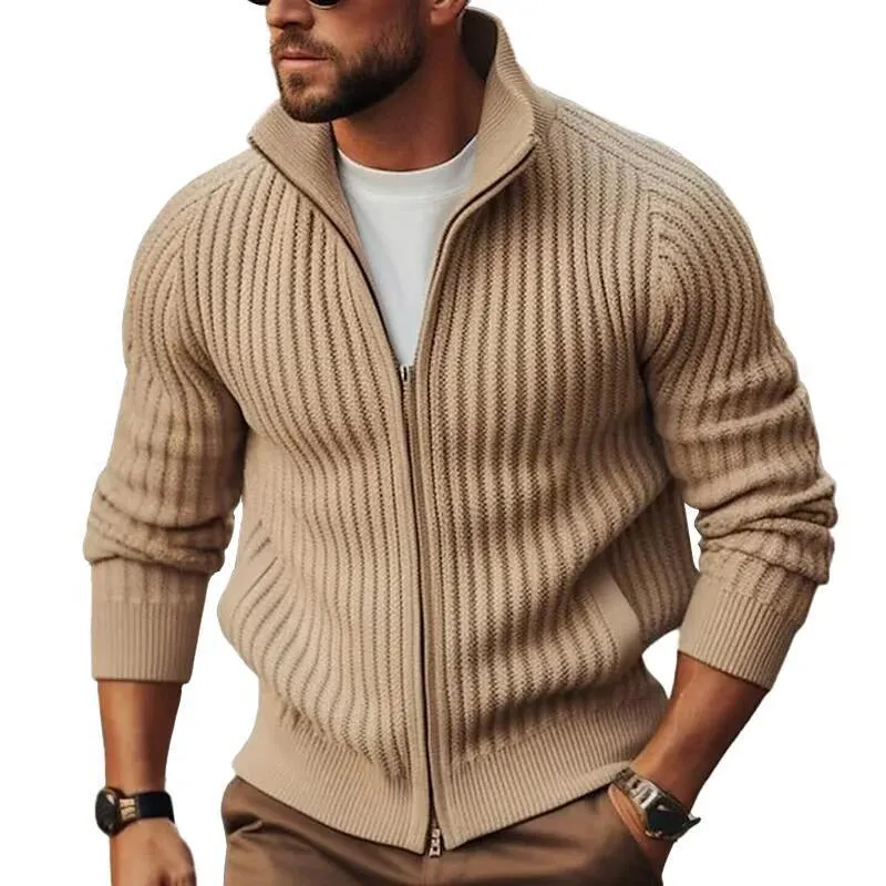 Men's Fleece-Lined Thickened Long Sleeves Sweater