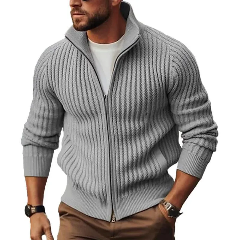 Men's Fleece-Lined Thickened Long Sleeves Sweater