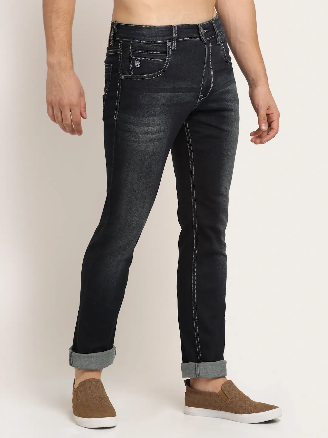 Men's Ultra Narrow fit Medium Fade Black  Jeans