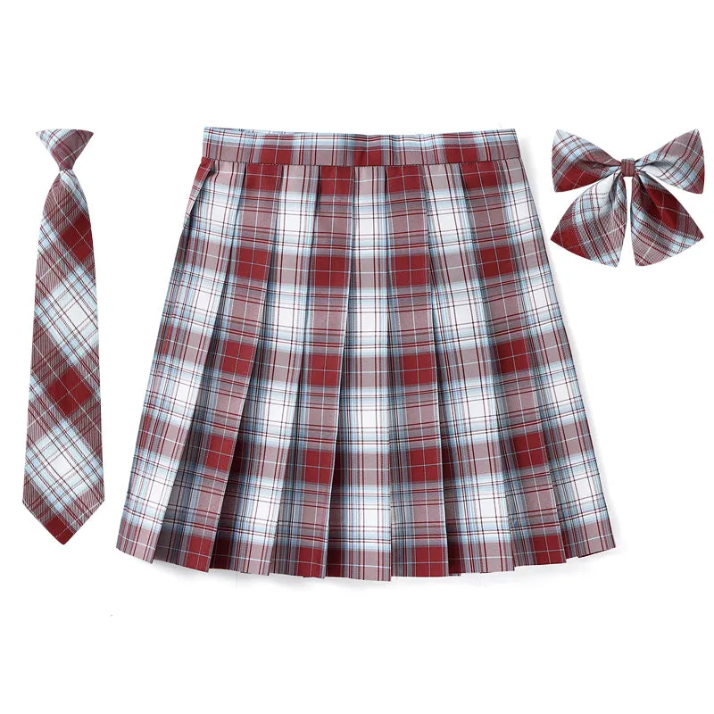 [Merry Plaid] JK vintage plaid uniform skirt