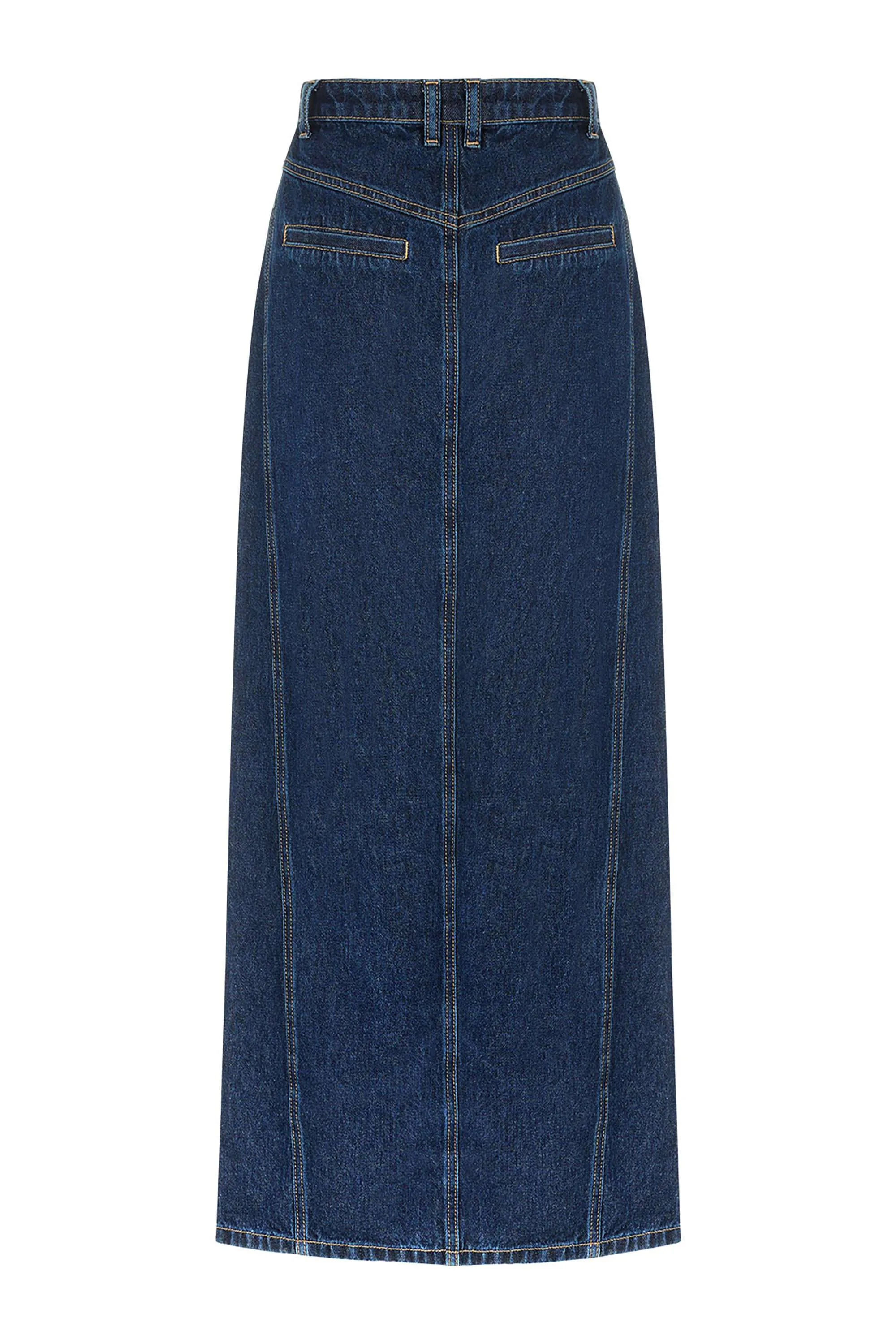 Midi Denim Skirt (Final Sale)