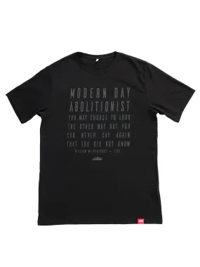 Modern Day Abolitionist Classic Crew Neck Tee [Black]