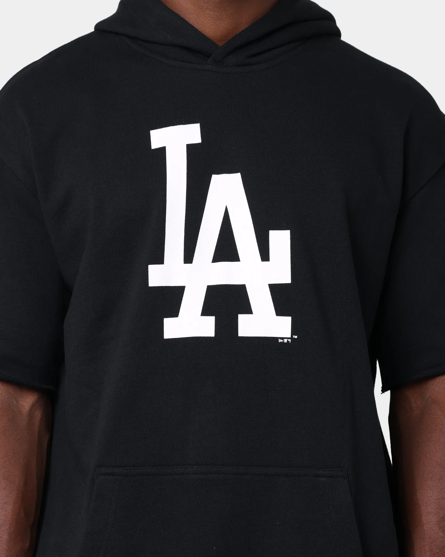 New Era Los Angeles Dodgers Oversized Short Sleeve Hoodie Black