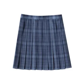 [Night Walk Blue] JK vintage plaid uniform skirt