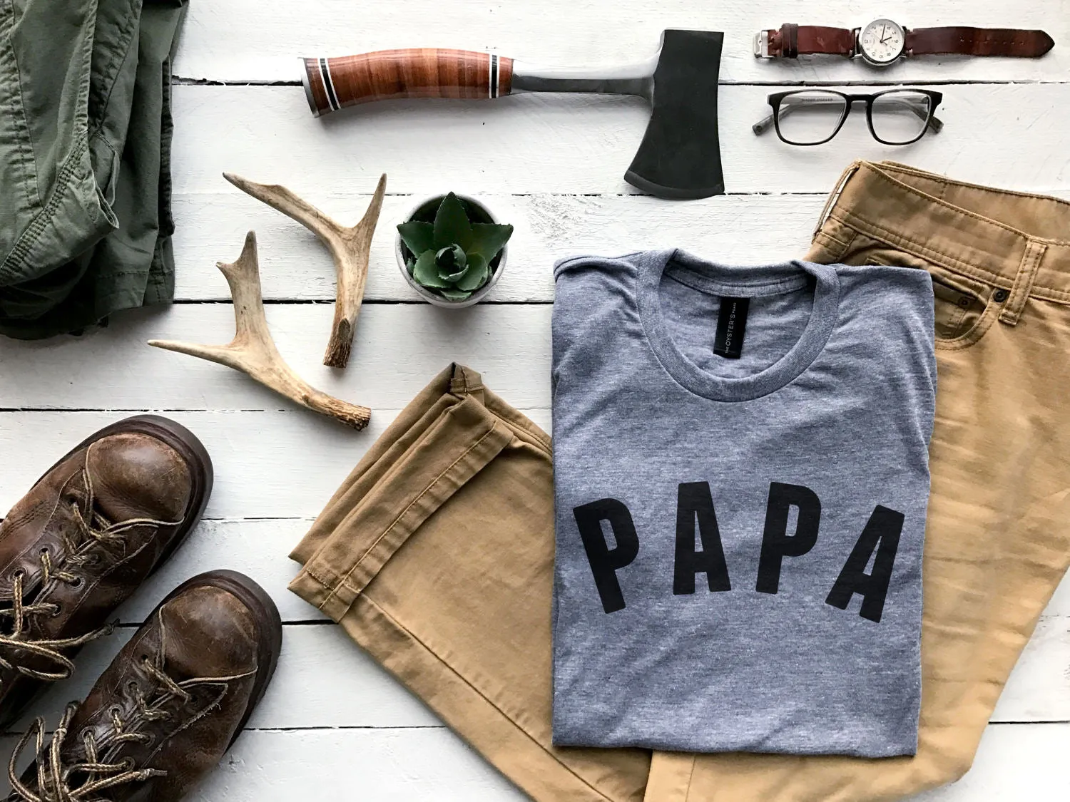 Papa Modern Adult Tee