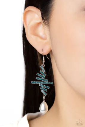 Paparazzi Earring ~ Timeless Tapestry - Blue