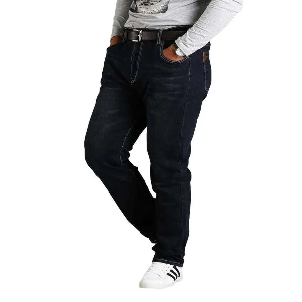 Plus size regular men's jeans