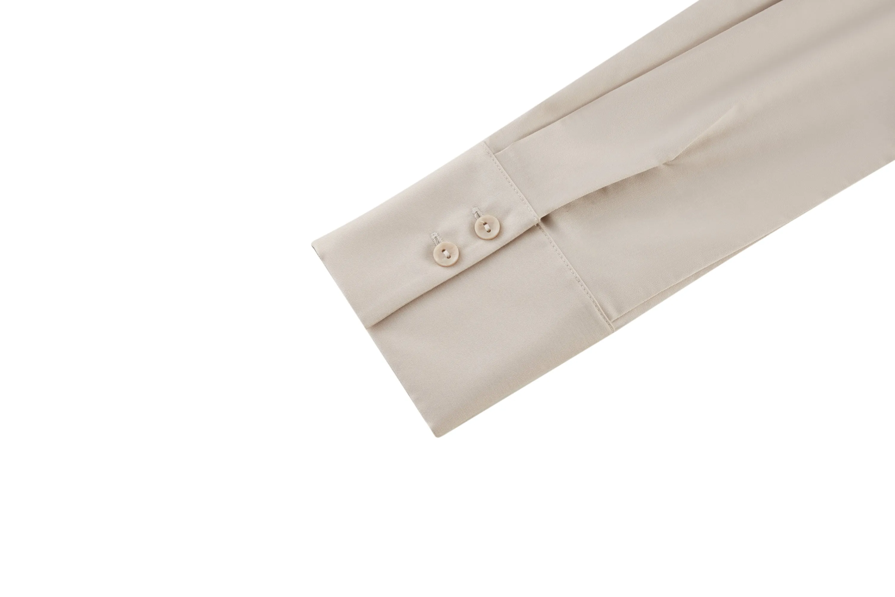 Polly Soft Touch Stretchable Twill Shirt with Detachable Tie