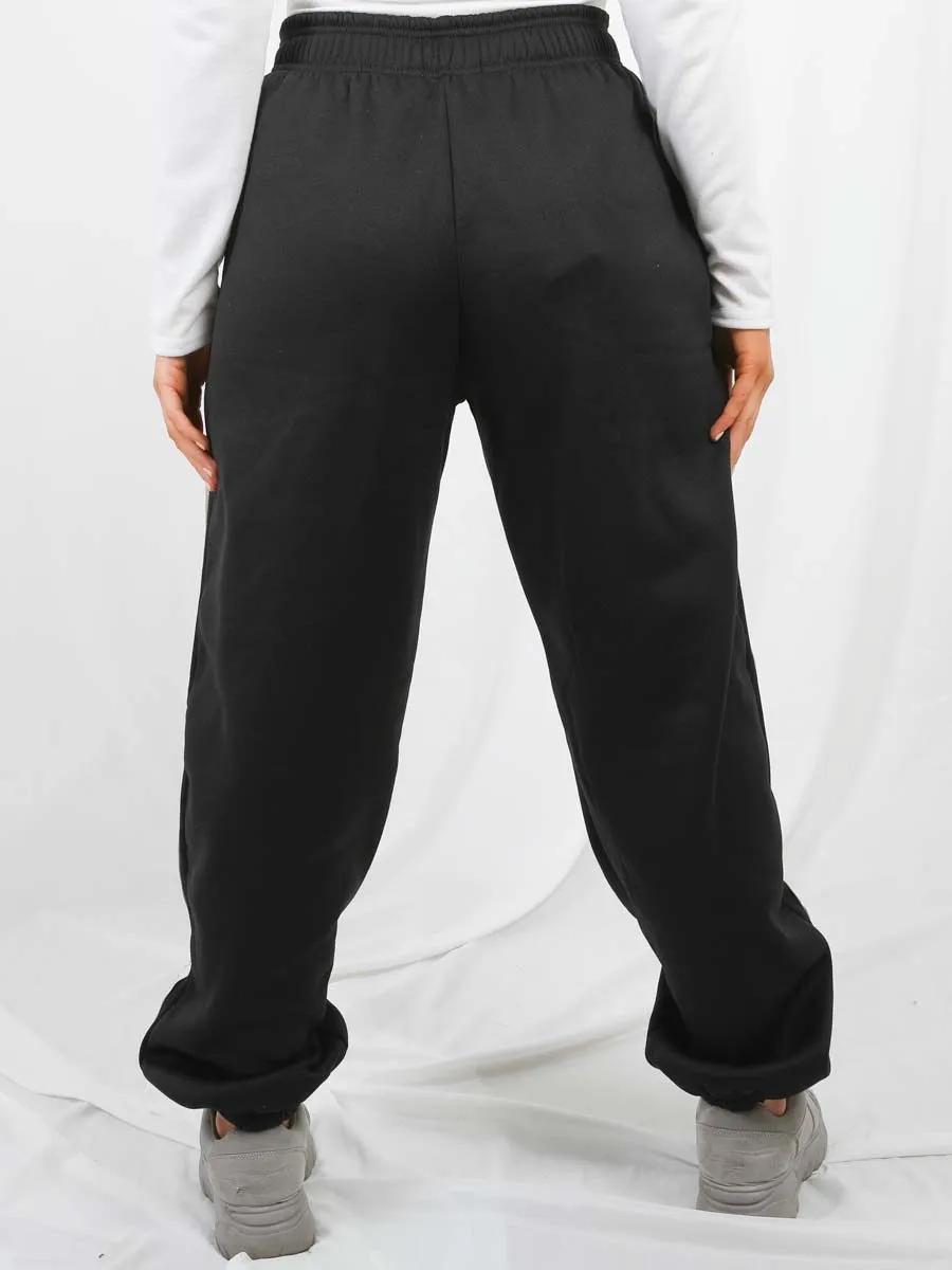 *PREORDER* Vivichi Oversized Fleece Joggers In Black