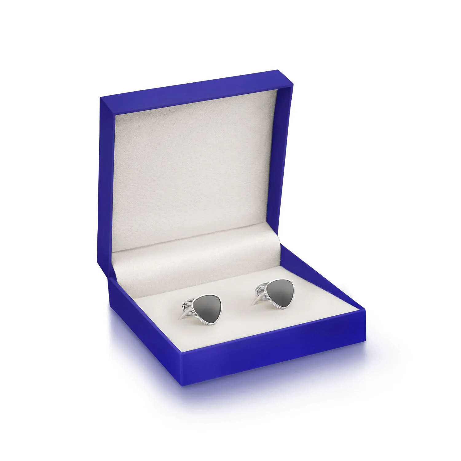 Preston Hematite Contemporary Cufflinks