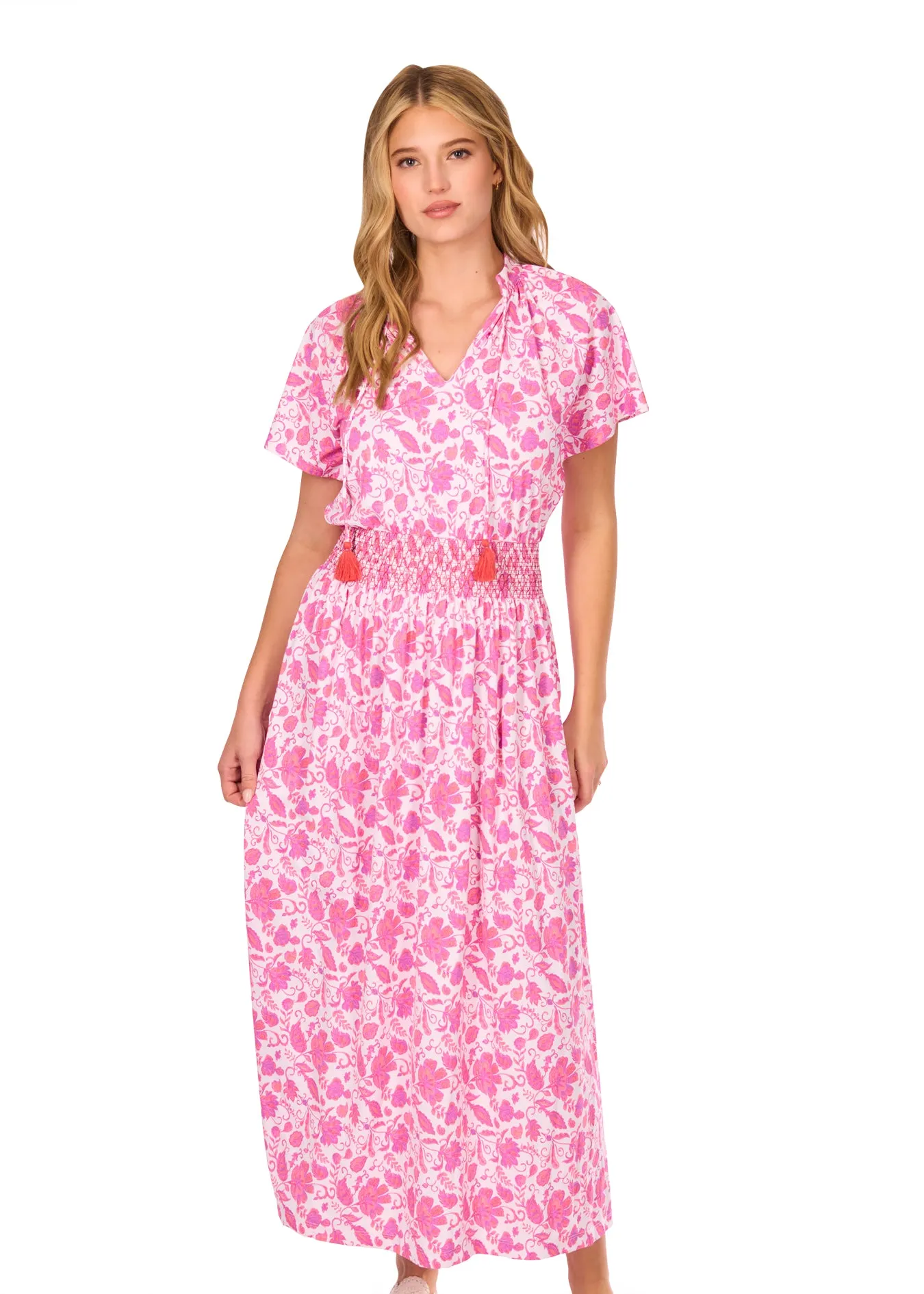 Provence Smocked Waist Maxi Dress