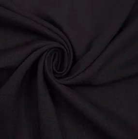 Rayon Challis Fabric | Black